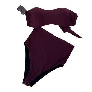 Gianni Bini Women’s Bikini Set Size Large New W/o Tags Reversible Bottoms Hi Wai